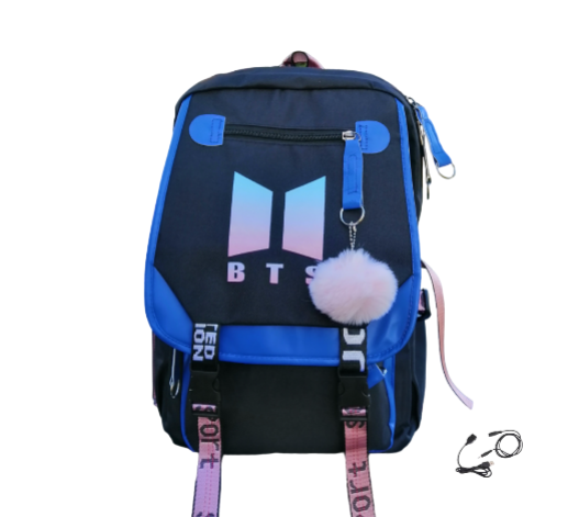 MOCHILA ESCOLAR BTS MODELO KPOP